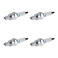 4 Spark Plugs with flat seal seat NGK IAM expertise for...