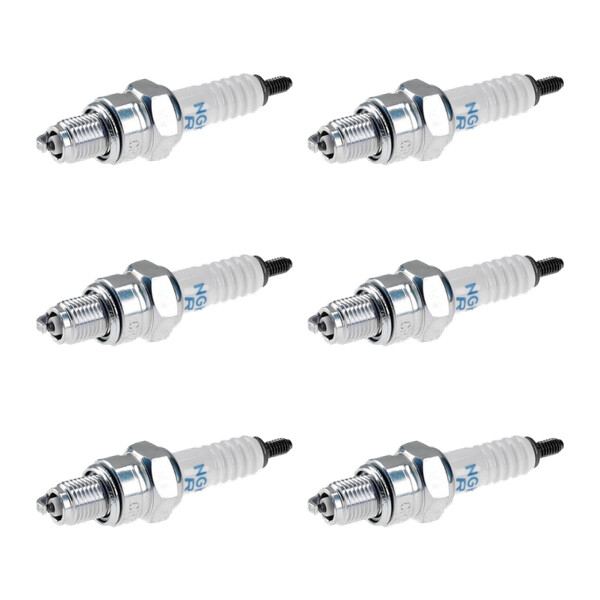 6 Spark Plugs with flat seal seat NGK IAM expertise for YAMAHA and others