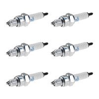 6 Spark Plugs with flat seal seat NGK IAM expertise for...