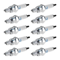 10 Spark Plugs with flat seal seat NGK IAM expertise for...