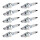 10 Spark Plugs with flat seal seat NGK IAM expertise for YAMAHA and others