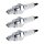3 Spark Plugs with flat seal seat NGK aftermarket expertise for HONDA