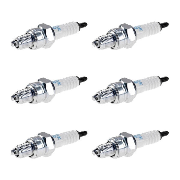 6 Spark Plugs with flat seal seat NGK aftermarket expertise for HONDA