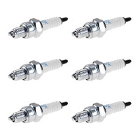 6 Spark Plugs with flat seal seat NGK aftermarket...
