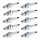 10 Spark Plugs with flat seal seat NGK aftermarket expertise for HONDA