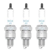 3 Spark Plugs with flat seal seat NGK IAM expertise for...