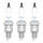 3 Spark Plugs with flat seal seat NGK IAM expertise for YAMAHA and others