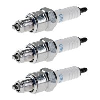 3 Spark Plugs with flat seal seat NGK IAM expertise for...