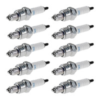 10 Spark Plugs with flat seal seat NGK IAM expertise for...
