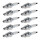 10 Spark Plugs with flat seal seat NGK IAM expertise for YAMAHA and others