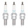3 Spark Plugs with flat seal seat NGK IAM expertise for YAMAHA and others