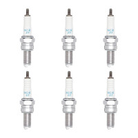 6 Spark Plugs with flat seal seat NGK IAM expertise for...