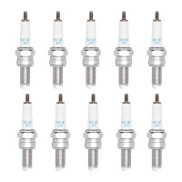 10 Spark Plugs with flat seal seat NGK IAM expertise for...