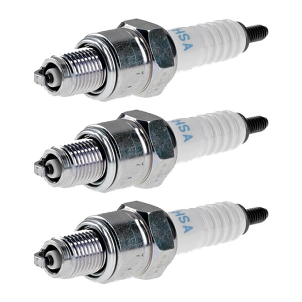 3 Spark Plugs with flat seal seat NGK aftermarket expertise for HONDA