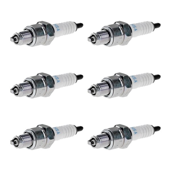 6 Spark Plugs with flat seal seat NGK aftermarket expertise for HONDA