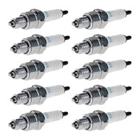 10 Spark Plugs with flat seal seat NGK aftermarket...