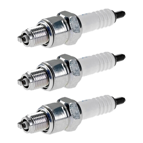 3 Spark Plugs with flat seal seat NGK aftermarket expertise for YAMAHA