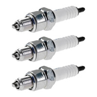 3 Spark Plugs with flat seal seat NGK aftermarket...