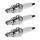 3 Spark Plugs with flat seal seat NGK aftermarket expertise for YAMAHA