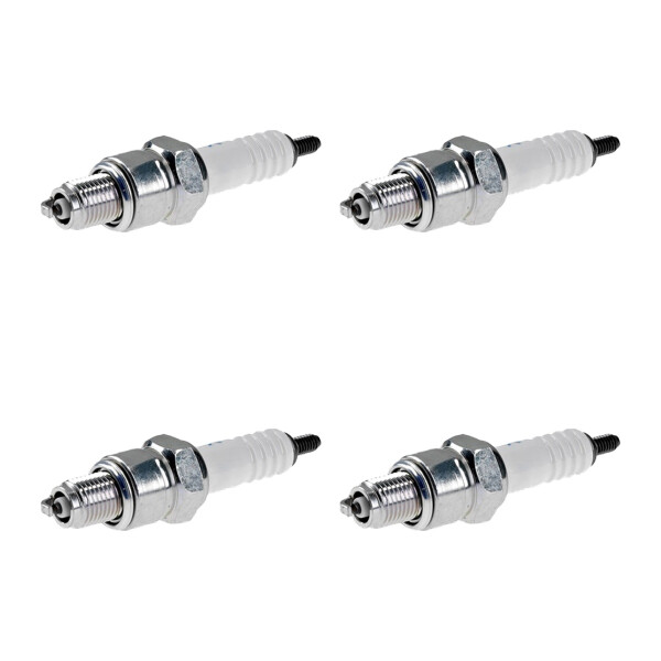 4 Spark Plugs with flat seal seat NGK aftermarket expertise for YAMAHA