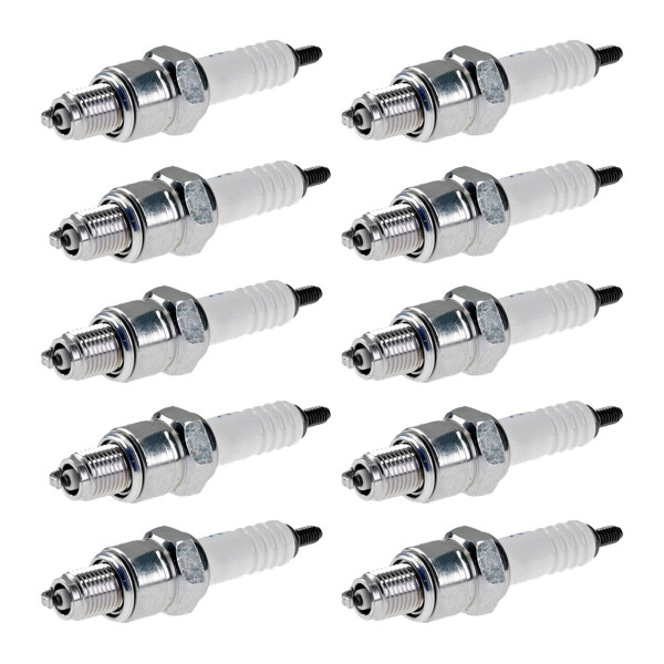 10 Spark Plugs with flat seal seat NGK aftermarket expertise for YAMAHA