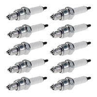 10 Spark Plugs with flat seal seat NGK aftermarket...
