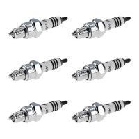 6 Spark Plugs with flat seal seat NGK Iridium IX for...