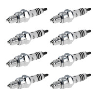 8 Spark Plugs with flat seal seat NGK Iridium IX for...
