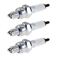 3 Spark Plugs with flat seal seat NGK IAM expertise for...