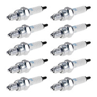 10 Spark Plugs with flat seal seat NGK IAM expertise for...