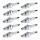 10 Spark Plugs with flat seal seat NGK IAM expertise for YAMAHA and others