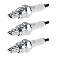 3 Spark Plugs with flat seal seat NGK IAM expertise for...