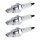 3 Spark Plugs with flat seal seat NGK IAM expertise for SUZUKI and others