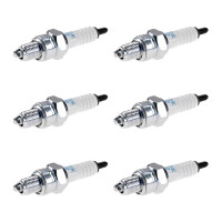 6 Spark Plugs with flat seal seat NGK IAM expertise for...