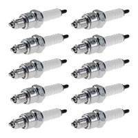 10 Spark Plugs with flat seal seat NGK IAM expertise for...