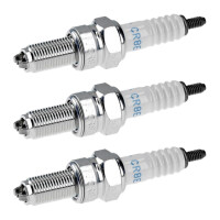 3 Spark Plugs with flat seal seat NGK IAM expertise for...