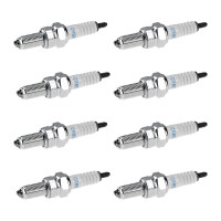 8 Spark Plugs with flat seal seat NGK IAM expertise for...