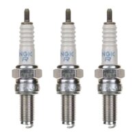3 Spark Plugs with flat seal seat NGK IAM expertise for...