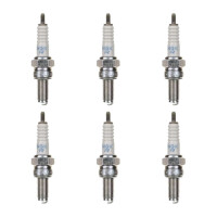 6 Spark Plugs with flat seal seat NGK IAM expertise for...