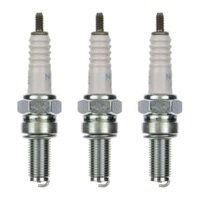 3 Spark Plugs with flat seal seat NGK IAM expertise for...