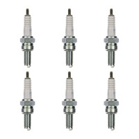 6 Spark Plugs with flat seal seat NGK IAM expertise for...