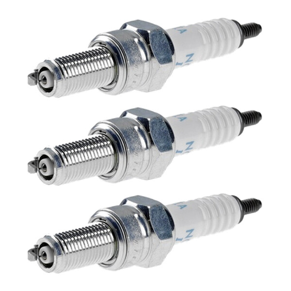 3 Spark Plugs with flat seal seat NGK aftermarket expertise for SUZUKI