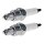 2 Spark Plugs with flat seal seat NGK aftermarket expertise for HONDA and others