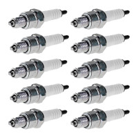 10 Spark Plugs with flat seal seat NGK IAM expertise for...