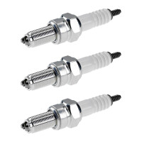 3 Spark Plugs with flat seal seat NGK IAM expertise for...