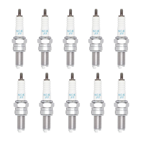 10 Spark Plugs with flat seal seat NGK aftermarket expertise for SUZUKI