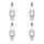 4 Spark Plugs fixed SAE connection NGK aftermarket expertise for HONDA