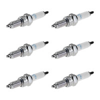 6 Spark Plugs with flat seal seat NGK IAM expertise for...