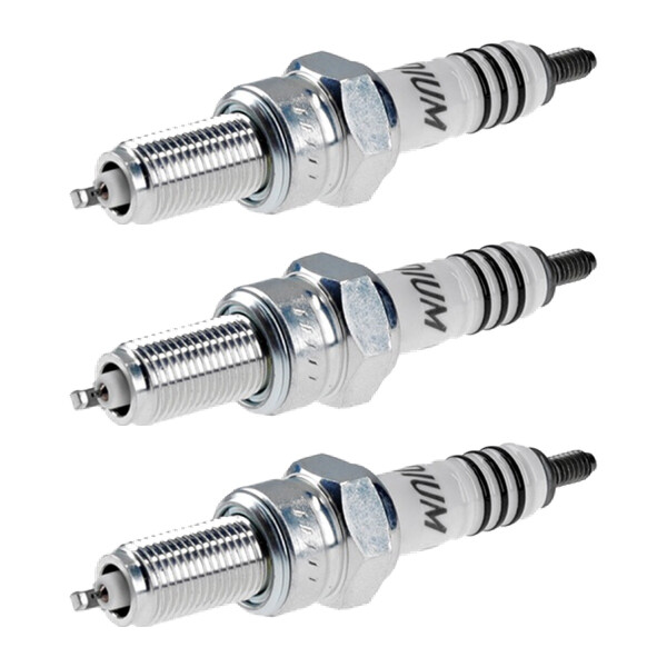 3 Spark Plugs with flat seal seat NGK Aftermarket-Expertise Iridium IX for HONDA