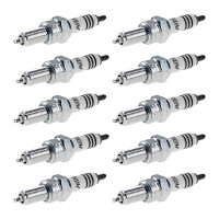 10 Spark Plugs with flat seal seat NGK IAM-Expertise...